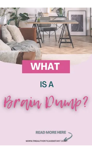 What is a brain dump. How to do a brain dump.