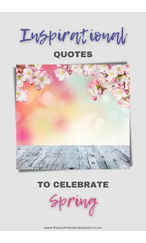 Inspirational Quotes about Spring
