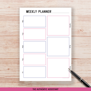 printable weekly planner
