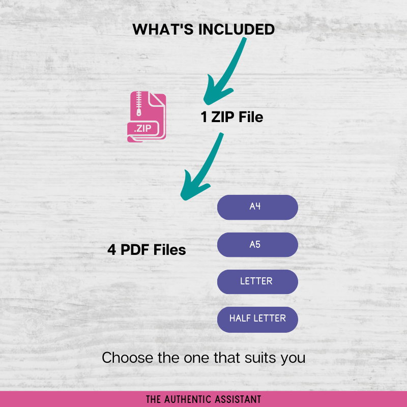 Includes 1 zip file with 4 PDF files