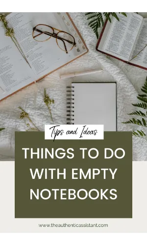 A list of things to do with empty notebooks