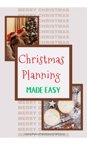 Christmas planning made easy.