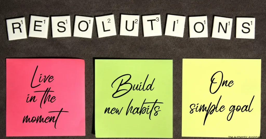 How to simplify your new year resolution.
