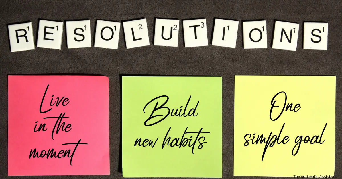 How to simplify your new year resolution.