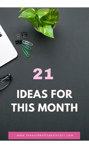 21 ideas of things to do this month to improve your life