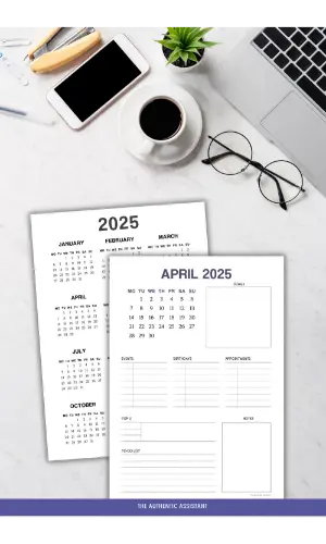 Free April Planners. Download and print at home
