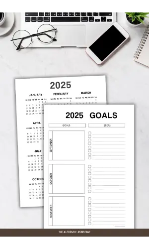 Download free September planner printables. Print at home