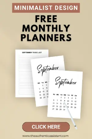 Download your free September printable planners
