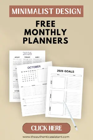 free October monthly printable planner templates